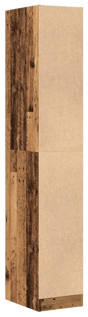antik fa színű szerelt fa patikaszekrény 30 x 41 x 174,5 cm