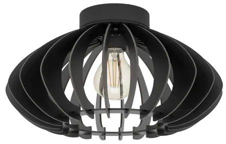 Eglo 900999 - Mennyezeti lámpa COSSANO 1xE27/40W/230V átm. 38 cm fekete