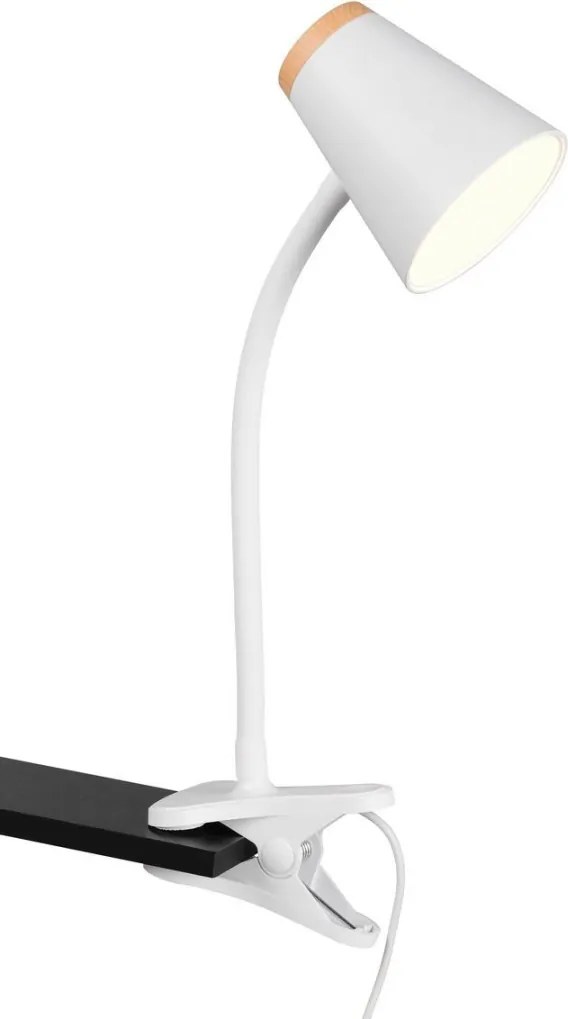 Trio PONGO R25831101 Asztali lámpa klipsszel 1x4.5w/led 3000k 500lm ip20