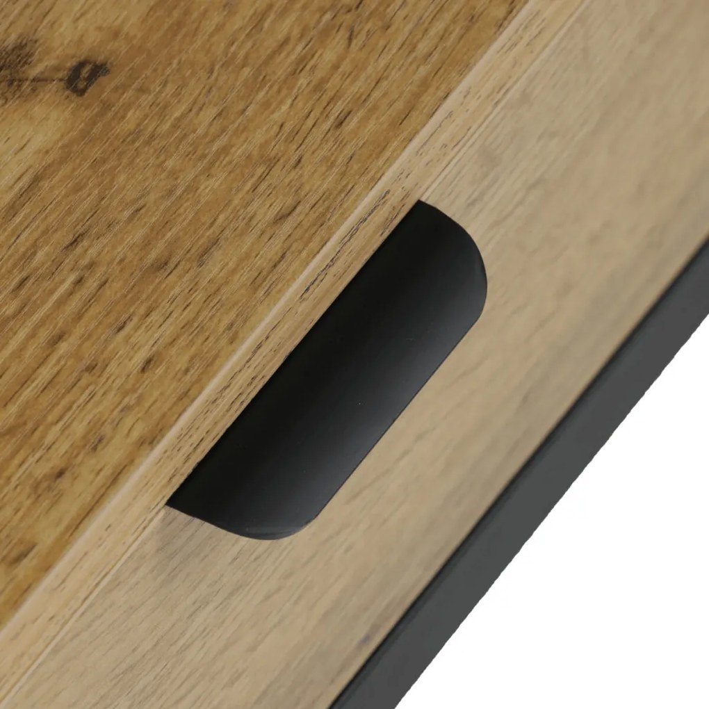 CT-I1201 tölgy MDF dohányzóasztal 100 × 50 × 48 cm
