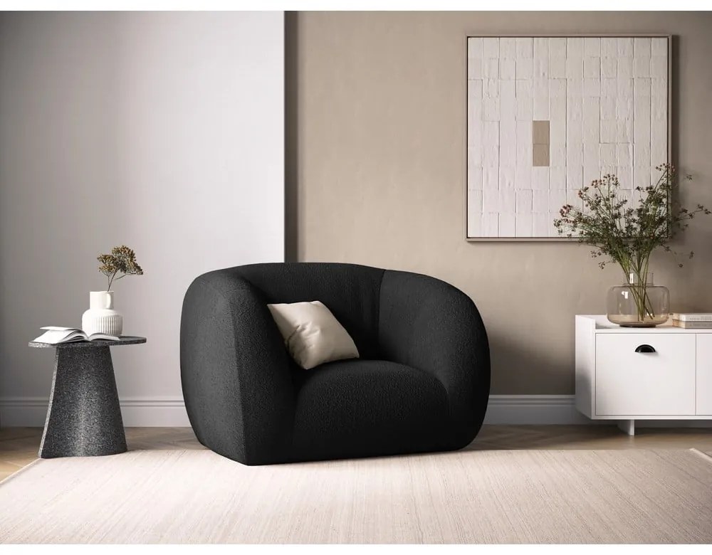 Sötétszürke buklé fotel Essen – Cosmopolitan Design