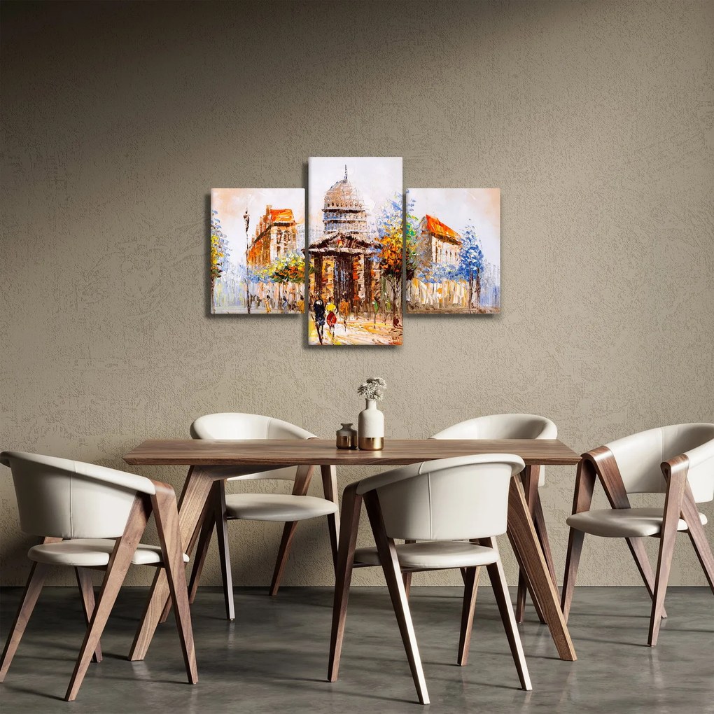 Kép - Festett városi emlékmű (90x60 cm)