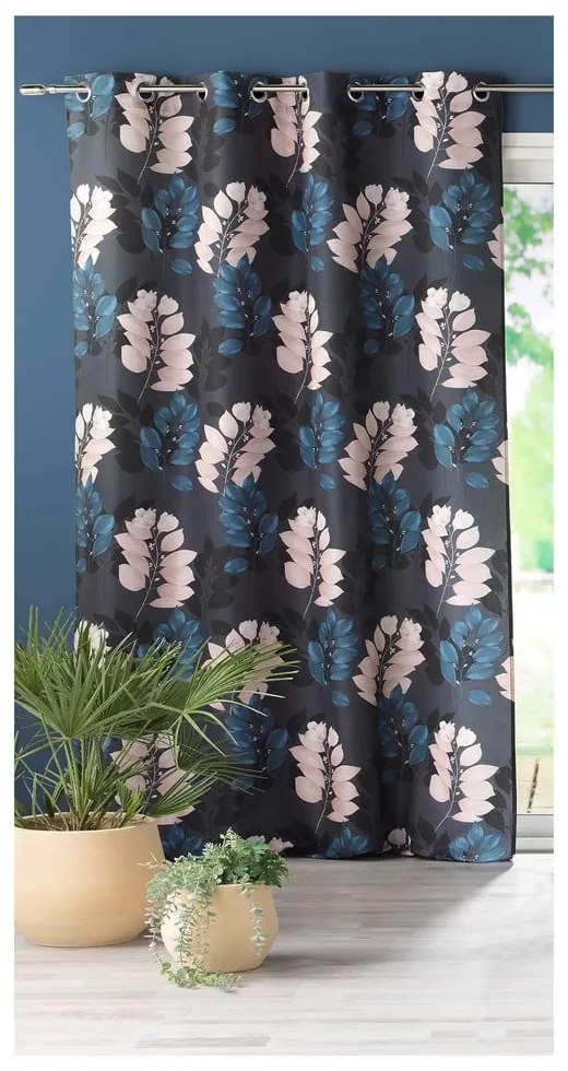 Sötétkék függöny 140x260 cm Belline – douceur d'intérieur