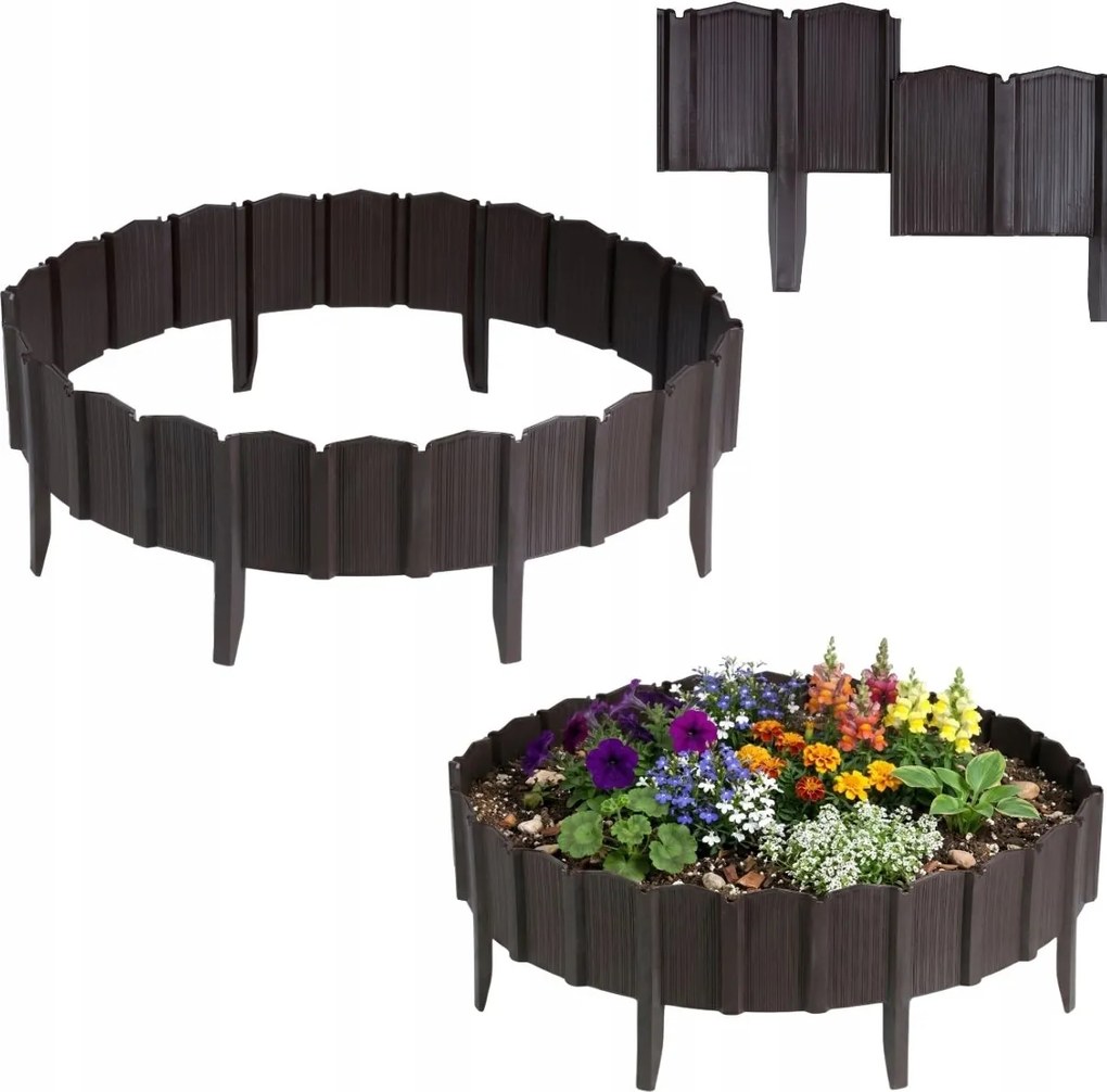 Kerti Rózsafa 1 Db Barna 78,5 cm-es kerítés kerti gyepszegély