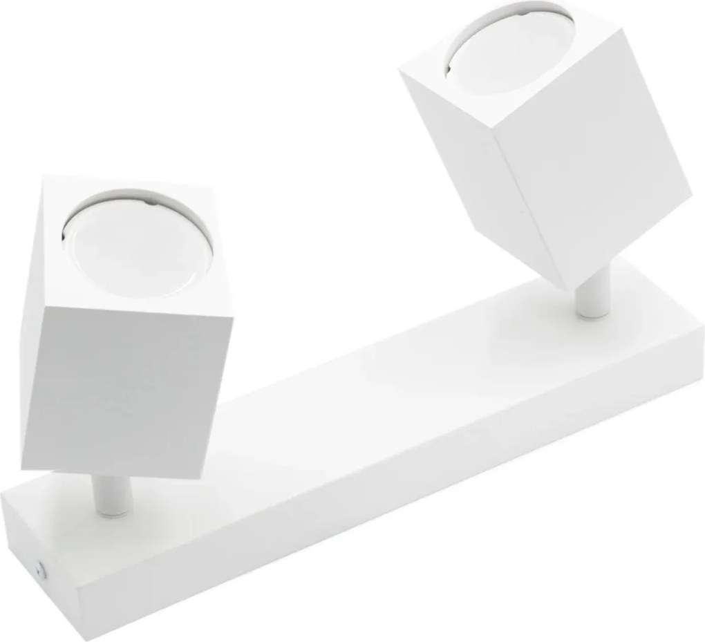 Fali-mennyezeti lámpa 2xGU10 40W IP20 fehér Quantus IdeaLED