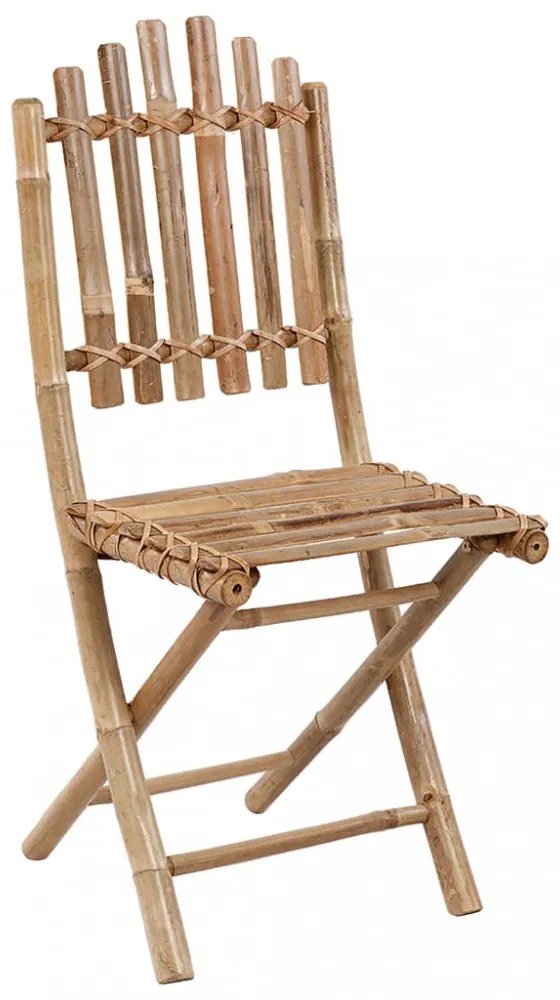 2 db összecsukható bambusz kerti szék párnával