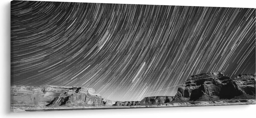 Fekete-fehér kép egy csillagos ég (120x50 cm)