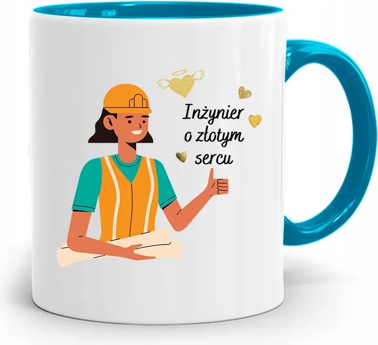 Mérnöknek Kék Ajándék Bögre fényképes nyomtatással