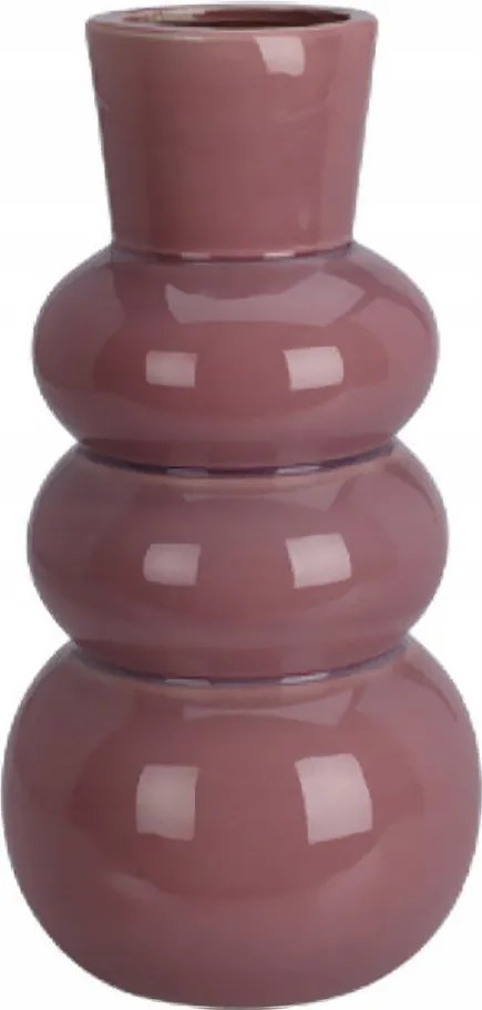 Kerámia Váza Porcelán Buborékos 13X13X25 CM Lila