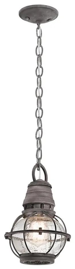 Kichler KL-BRIDGEPOINT8S - Kültéri csillár BRIDGE POINT 1xE27/60W/230V IP44