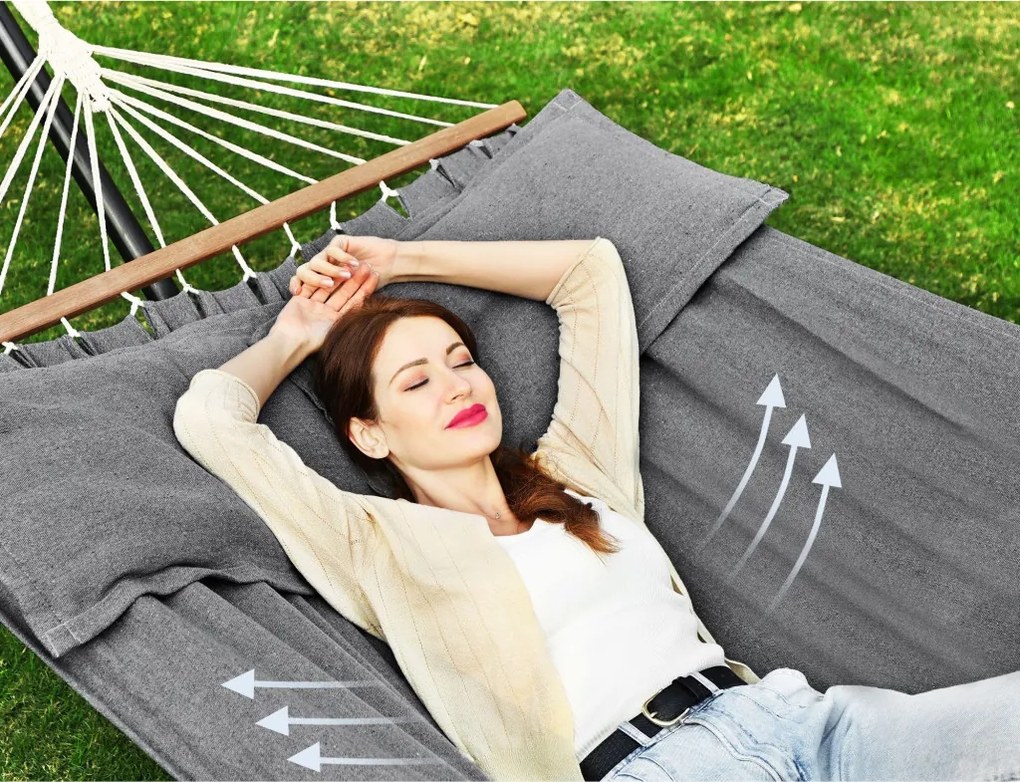 Hintaágy, szürke, 210 x 150 cm