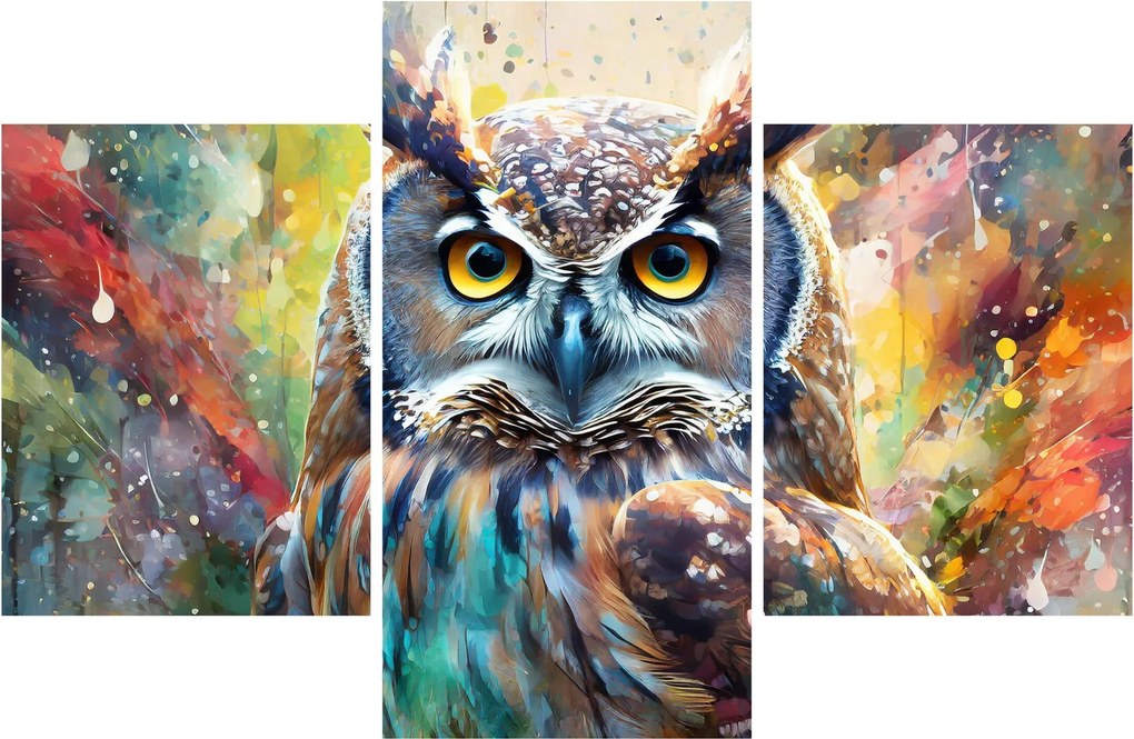 Kép - Egy bagoly festménye (90x60 cm)