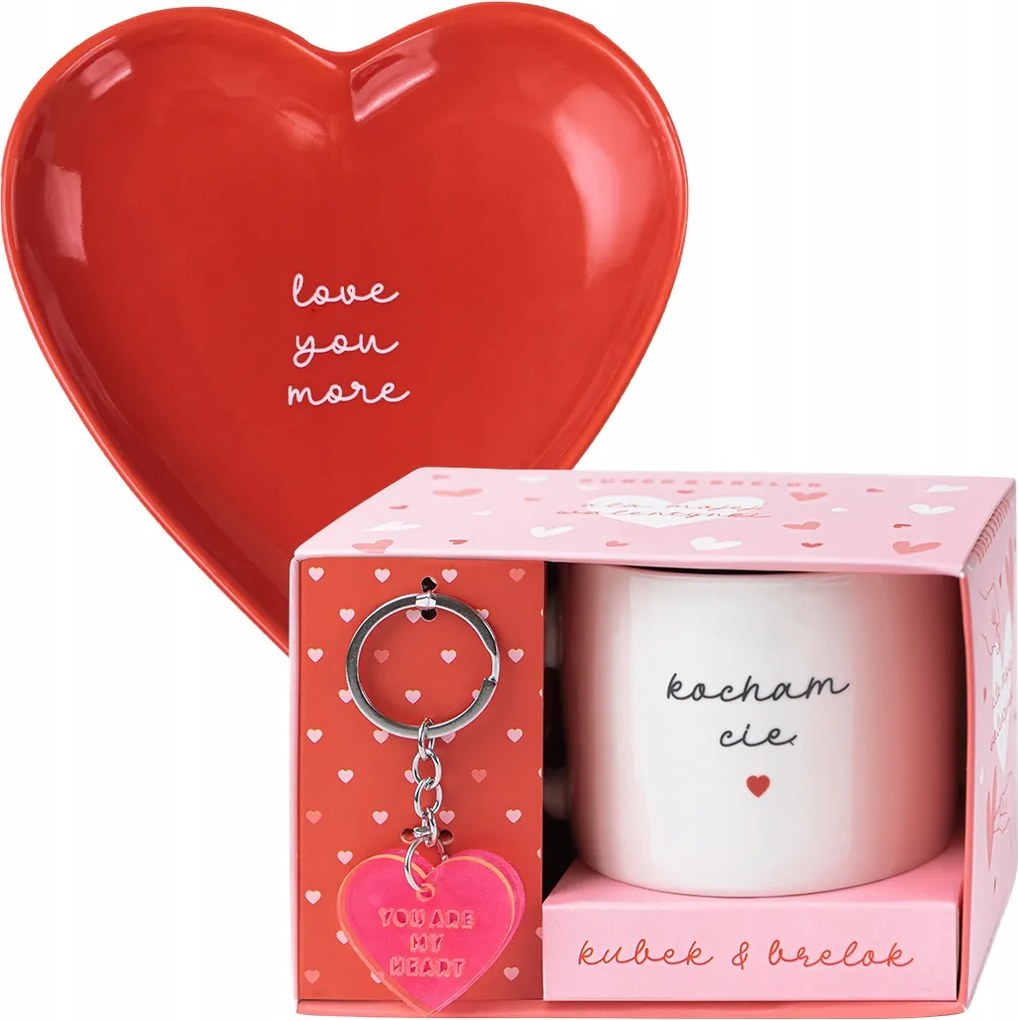 Valentin Napi Szett Nőnap Születésnap Tányér Szív Bögre Gravírozás