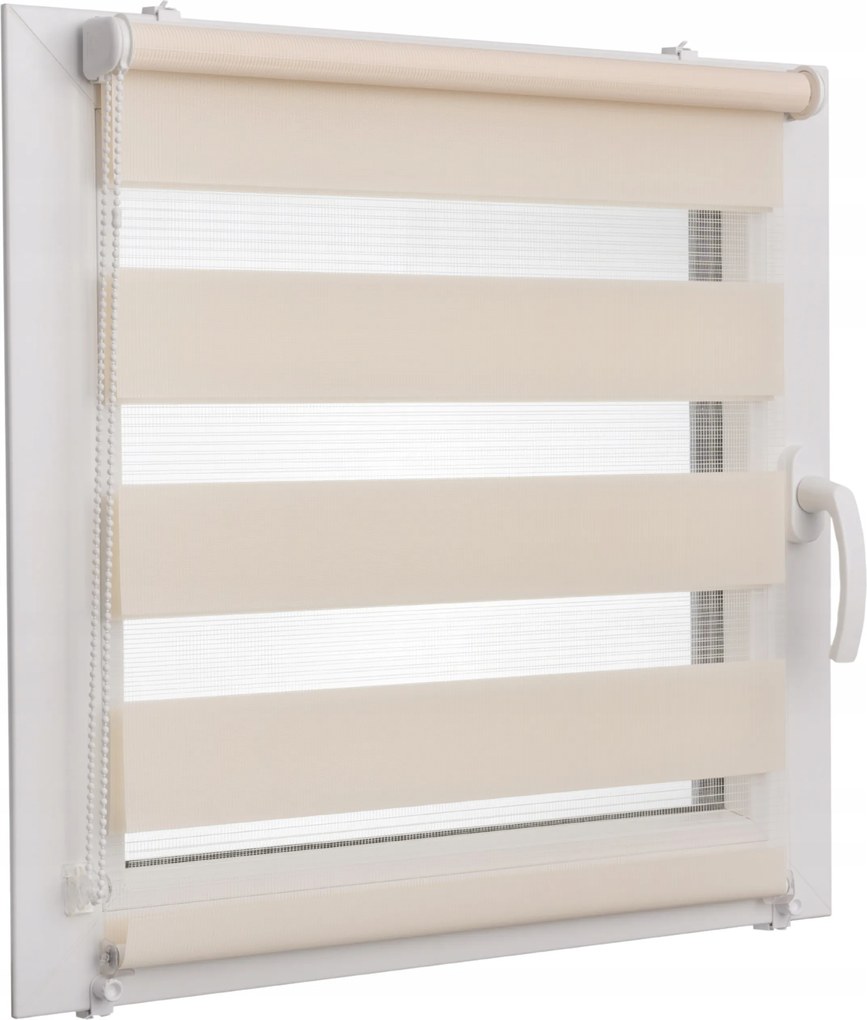 Nappal és Éjszakai Roló Méretre Készítve 60x150 cm Lazacszínű Belülre, Fúrás Nélküli Szereléssel