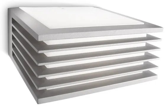 Philips - Kültéri fali lámpa SHADES 1xE27/15W/230V IP44 ezüst