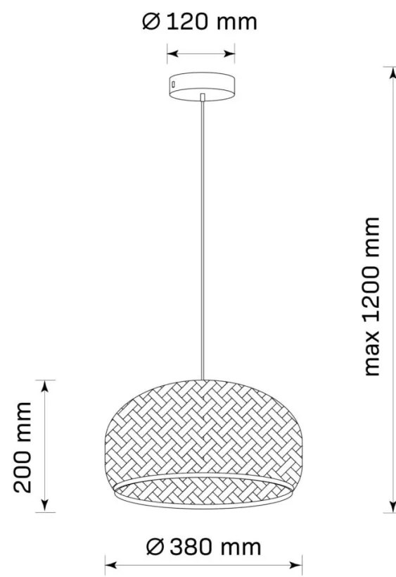 Polux KORFU 329110 Lepel lámpa 1x20W/E27 IP20