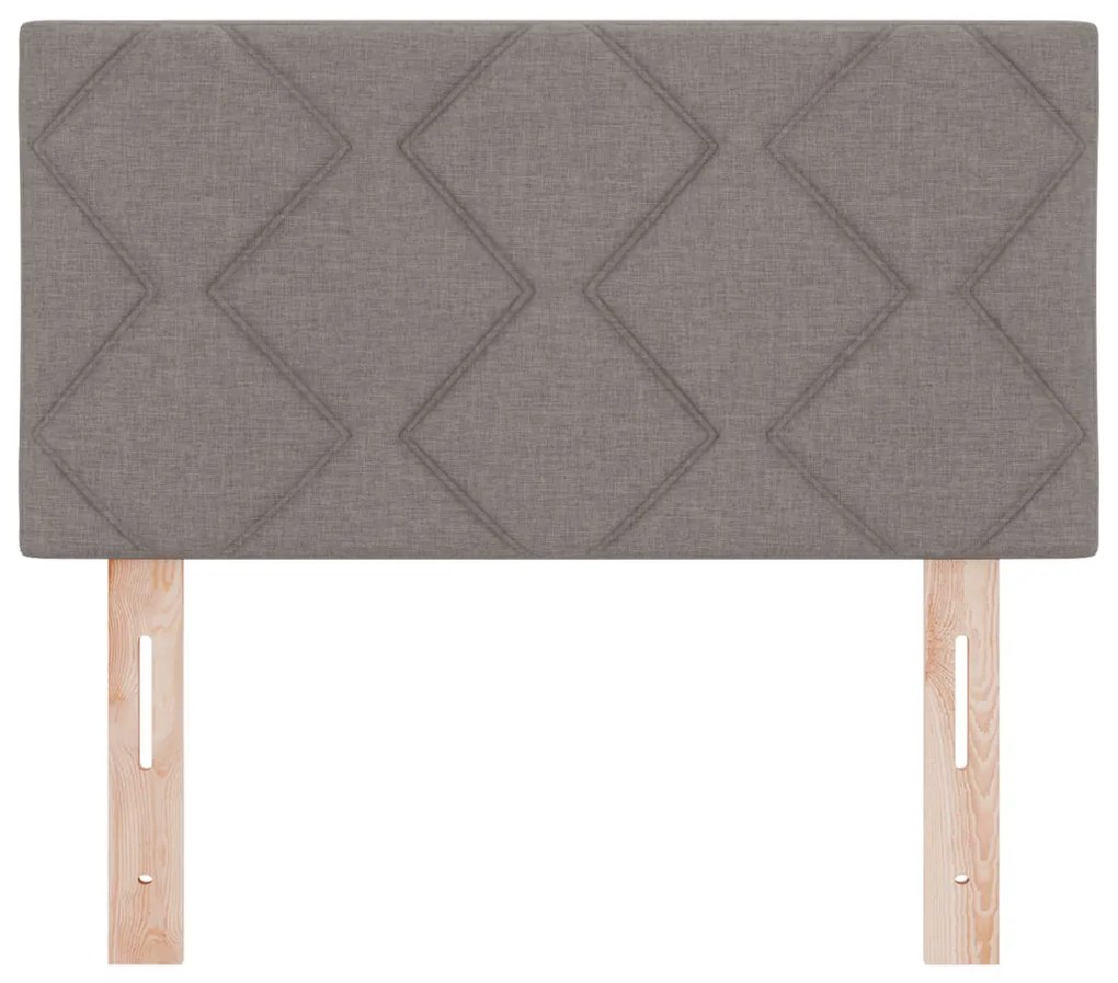 LED Fejtámla Gyémánt Blokk Design Taupe 80 cm Szövet