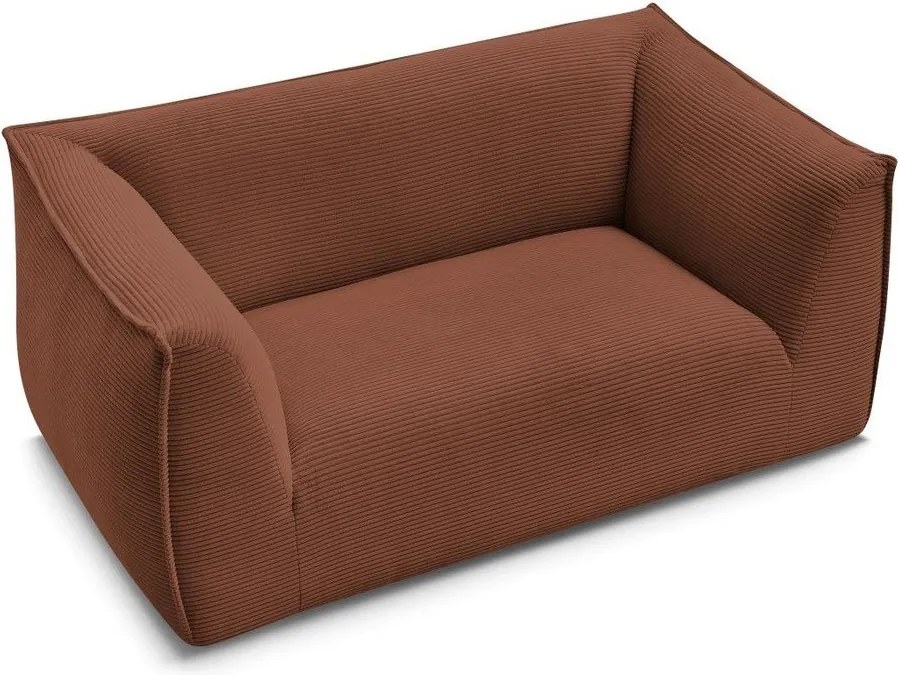 Narancssárga kordbársony kanapé 170 cm Giorgia – Bobochic Paris