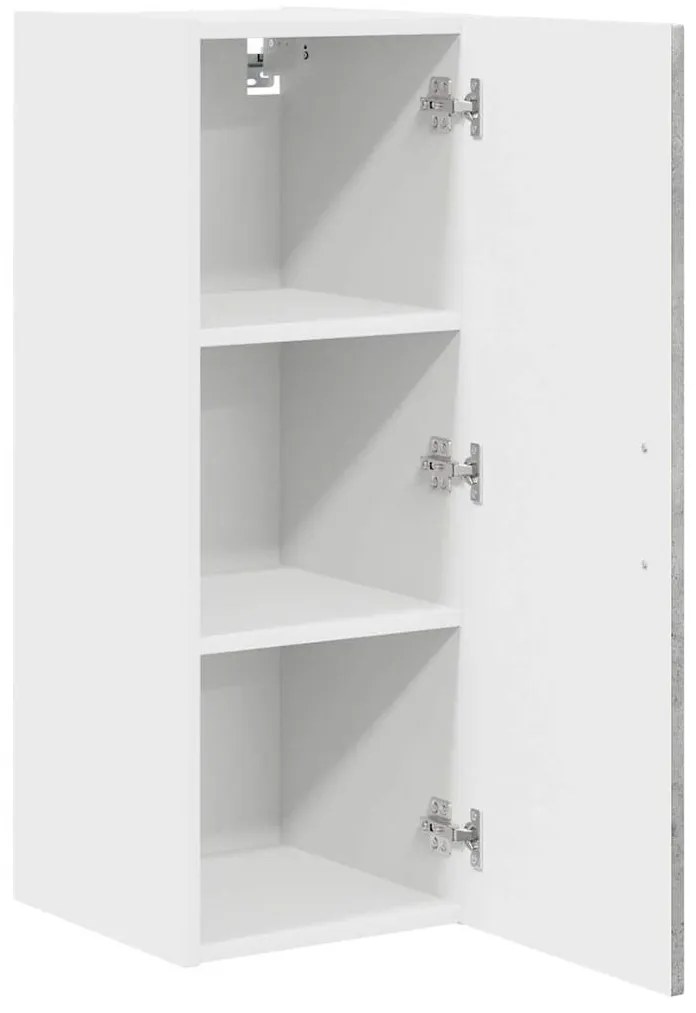 Fali konyhaszekrény 2 pcs Beton Szürke 30 x 31 x 80 cm Faanyag