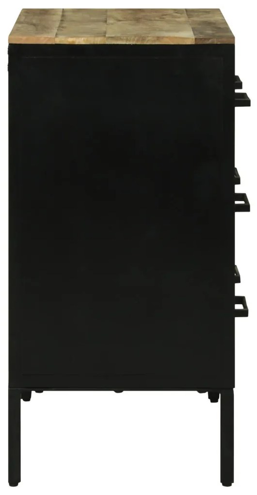 oldalszekrény 70x35x70 cm tömb durva fa mangó