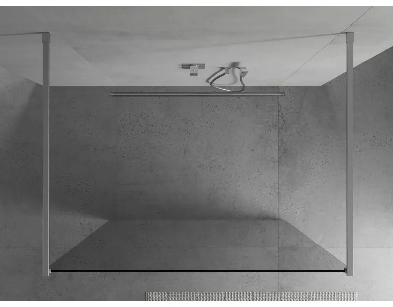 Mexen, Mexen Kioto zuhanykabin fala 115 x 200 cm, átlátszó 8 mm, króm - 800-115-002-01-00