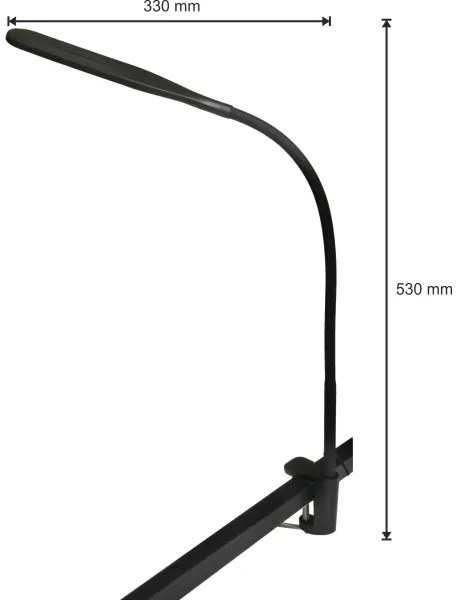 LED dimmelhető lámpa 3 az 1-ben LED/10W/230V 3000/4000/6000K CRI 90 fekete