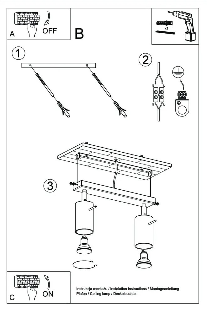 Ludwik fa mennyezeti lámpa - Nice Lamps
