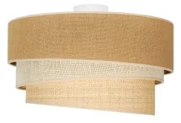 Duolla - Mennyezeti lámpa YUTE TRIO 1xE27/15W/230V átm. 45 cm barna/szürke/bézs