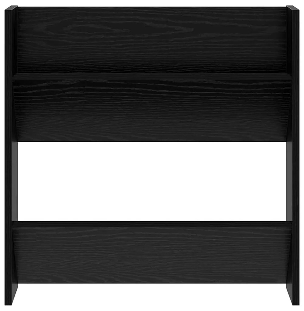 Cipőszekrény 2 pcs Fekete tölgy 60 x 18 x 60 cm Faanyag