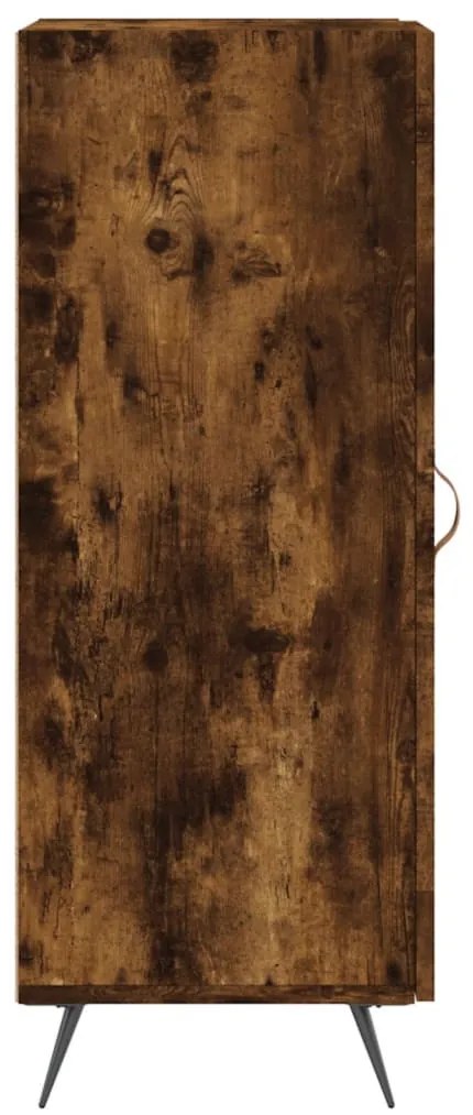 füstös tölgy színű szerelt fa tálalószekrény 34,5 x 34 x 90 cm