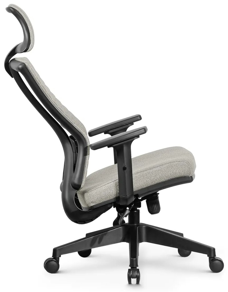 Ello ergonomikus szövet irodai forgószék deréktámasszal, fejtámasszal