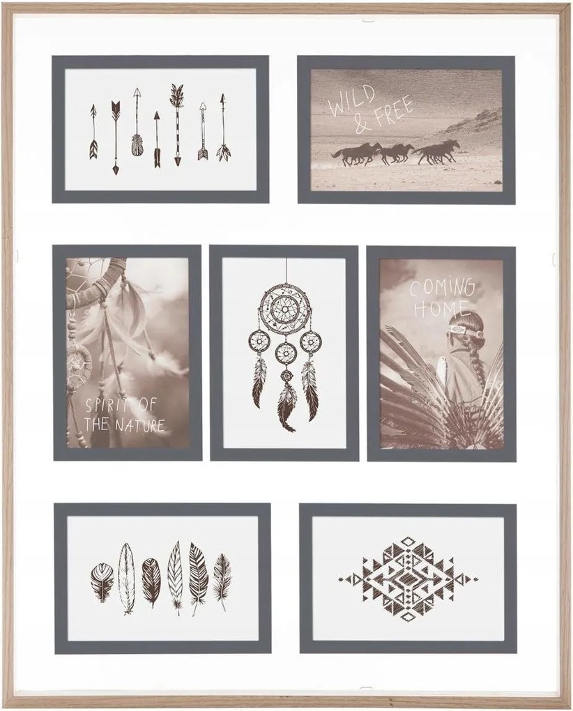 Képkeret Multirama Fali 7xKERET 41x51