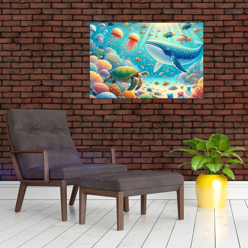 Kép - A világ a víz alatt (90x60 cm)