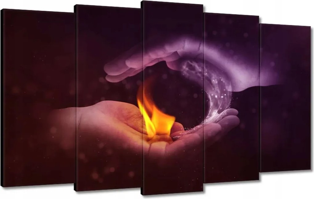 Festmények 100x60 Mint a tűz és a víz