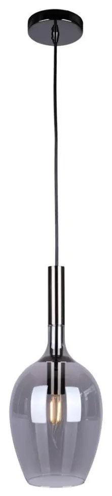 Csillár zsinóron LUGANO 1xE14/40W/230V szürke