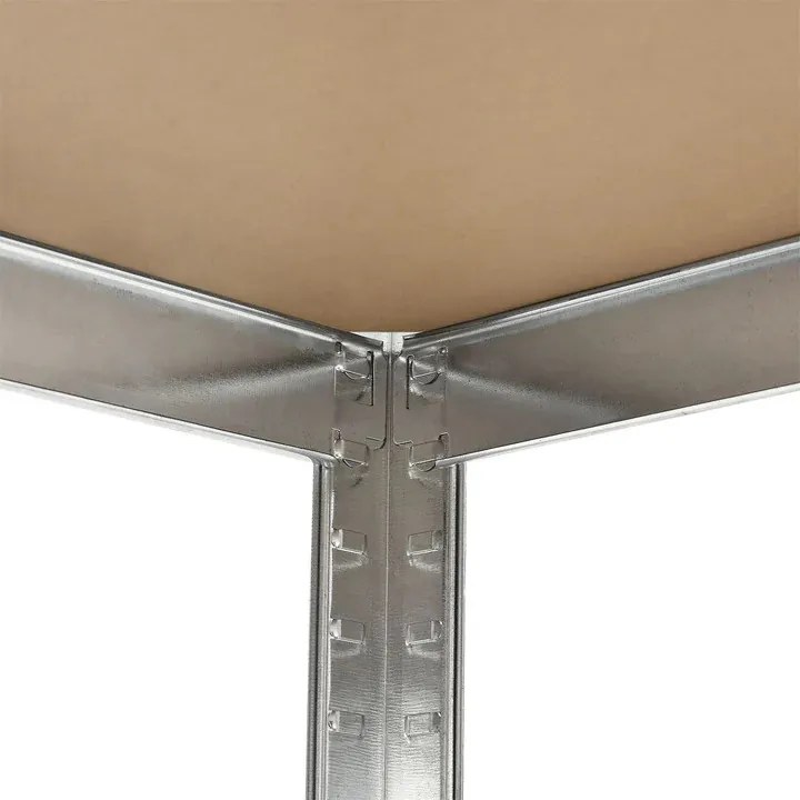 Juskys Polc 200x100x60 cm - ezüst