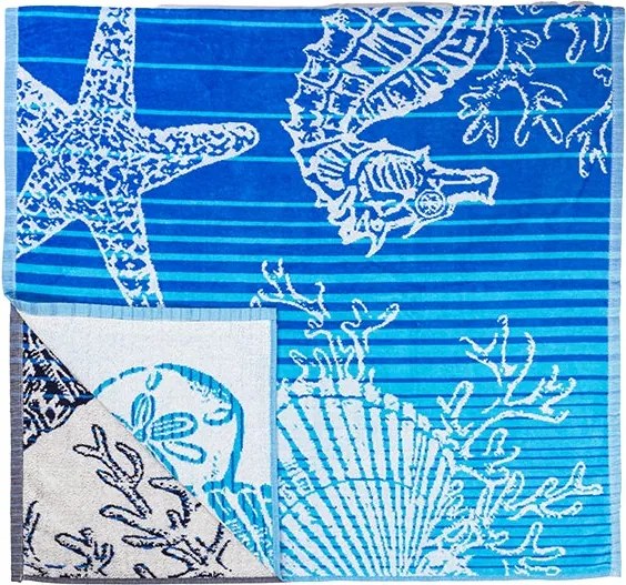 ISCHIA Strandtörölköző kék 165x90cm