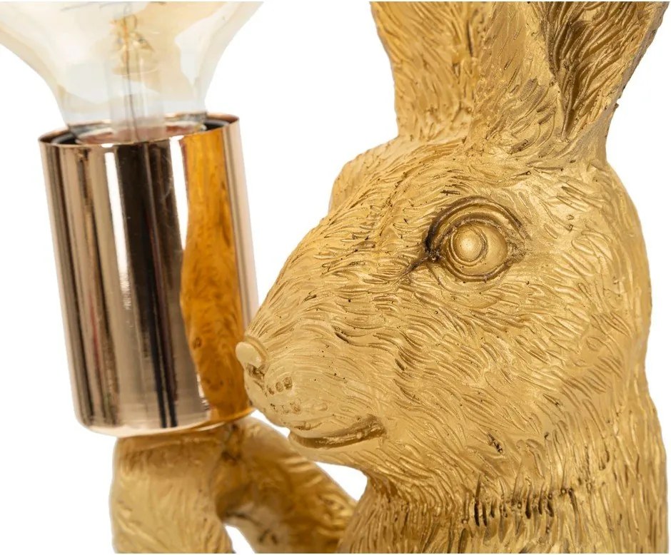 Aranyszínű asztali lámpa (magasság 35,5 cm) Rubbit – Mauro Ferretti