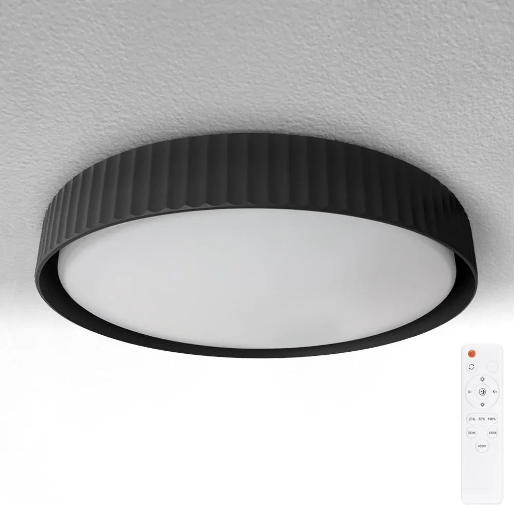 Brilagi -LED Fényerőszabályozható mennyezeti lámpa LUCIA LED/60W/230V átm. 59 cm fekete+távirányító