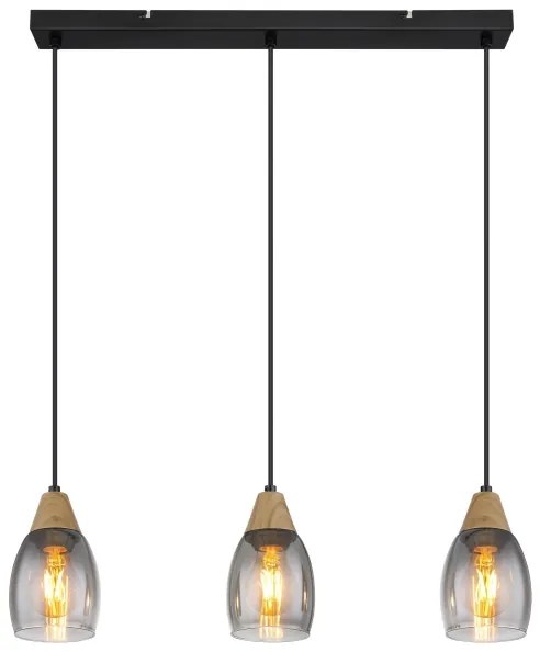 Globo 15706-3H - Csillár zsinóron REID 3xE27/15W/230V