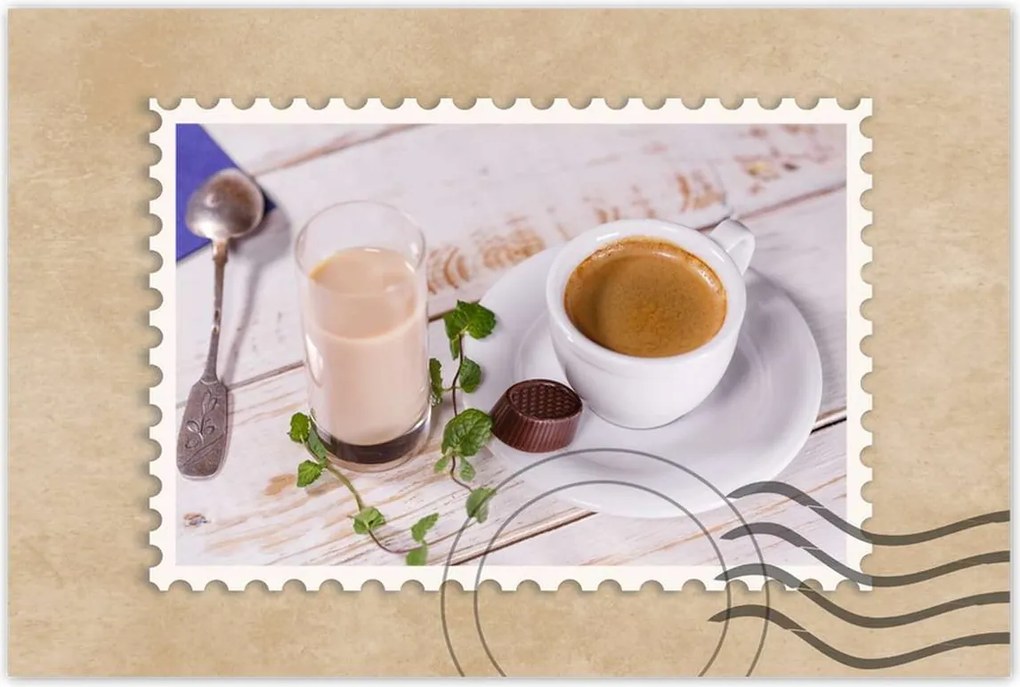 Poszterek 60x40 Kávé a kávéfőzőből