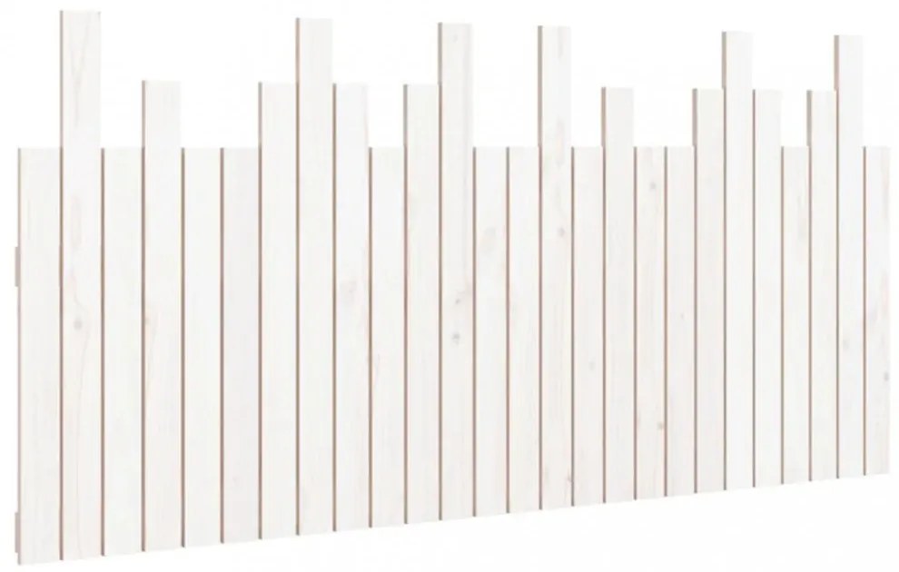 fehér tömör fenyőfa fali fejtámla 166 x 3 x 80 cm