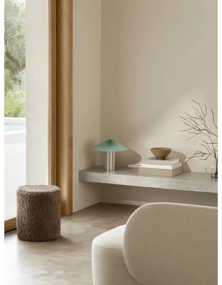 Barna buklé puff Teddy – Blomus