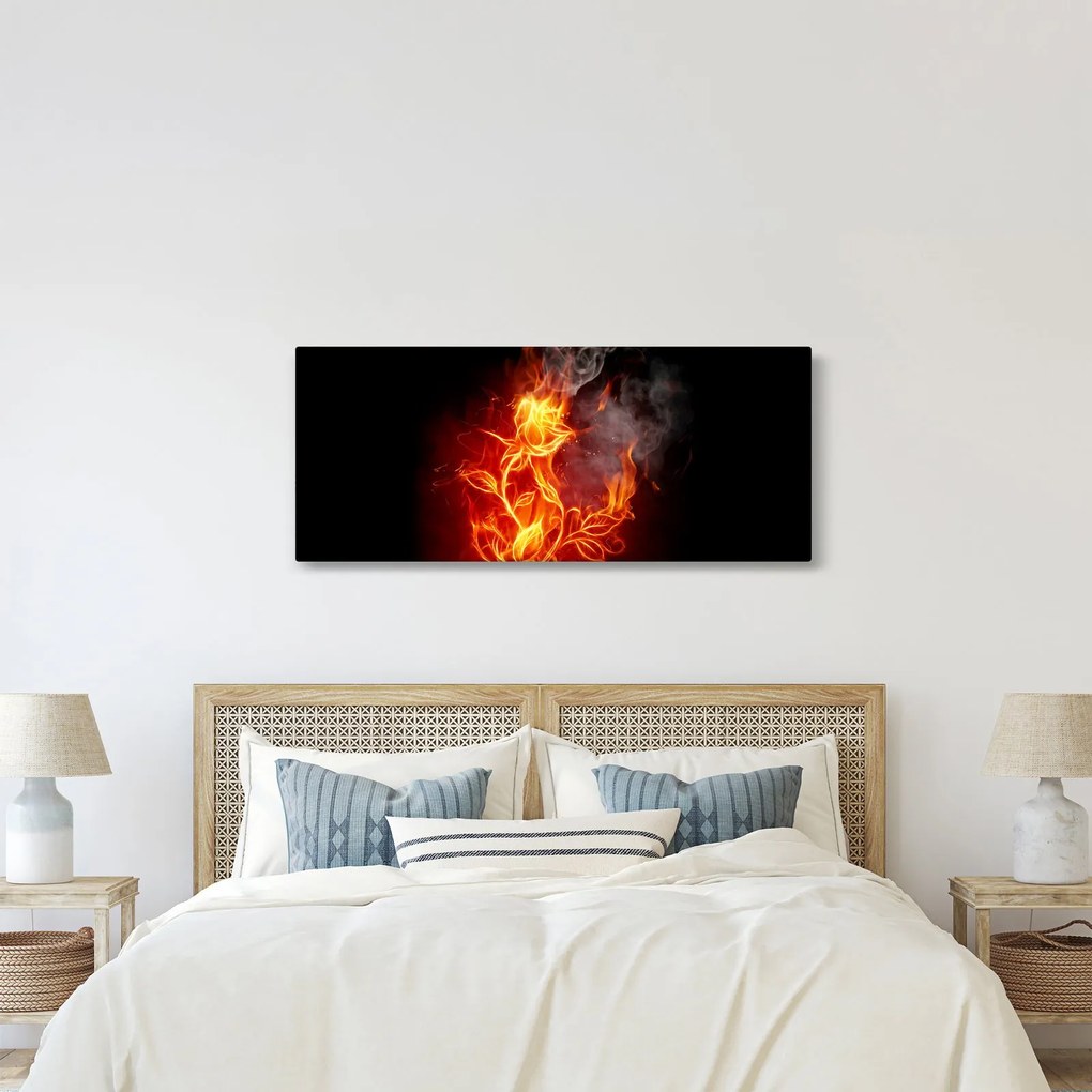 Kép - Rózsák a tűzben (120x50 cm)