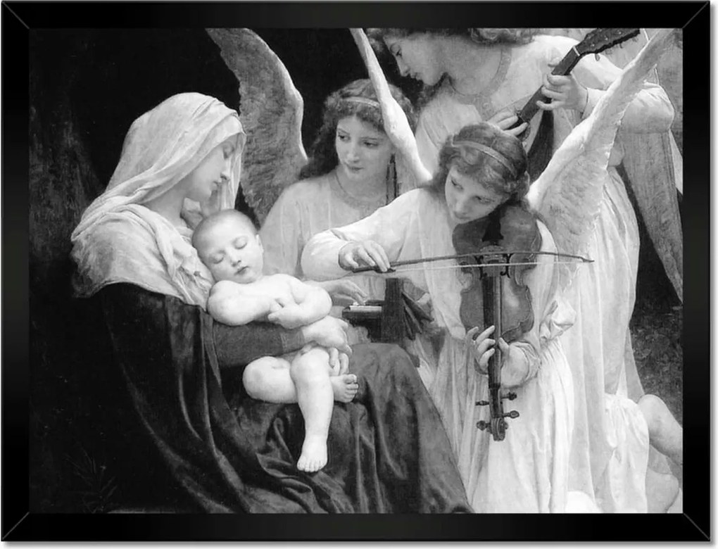 Poszterek keretben 40x30 Bouguereau Angyalok éneke