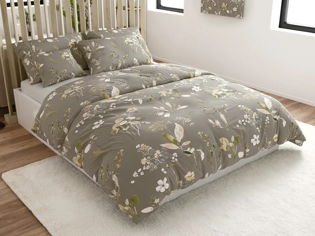 Mikroszálas ágyneműhuzat MOLIRI szürkésbarna Ágyneműhuzat mérete: 70 x 90 cm | 140 x 200 cm