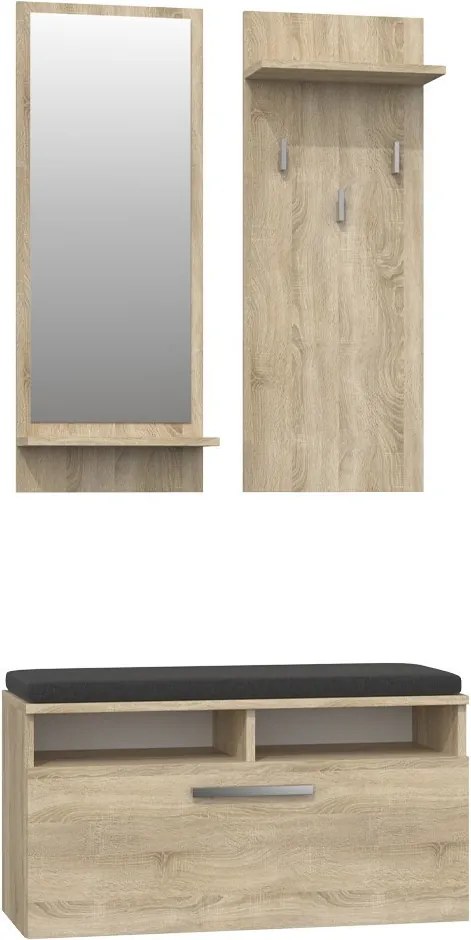 Riva előszobafal, sonoma