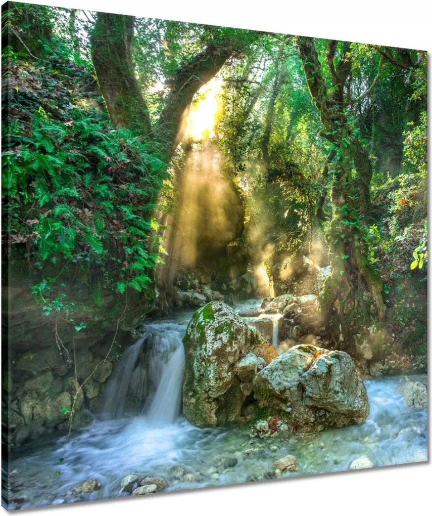 Vászonkép 60x60 Vízesés Tájkép