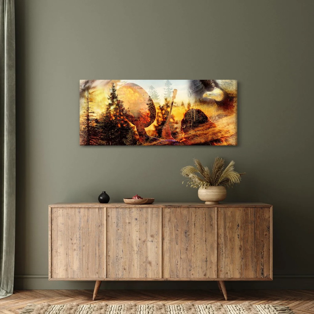Kép - Sámán motívum (120x50 cm)