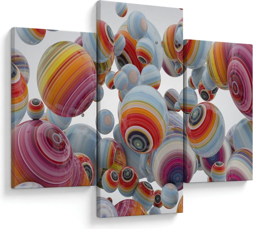 Festett gömbök képe (90x60 cm)